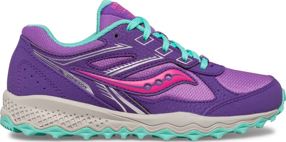 Adidași Din Dantelă Pentru Copil Mare Cohesion Tr14 Saucony Violet-roz