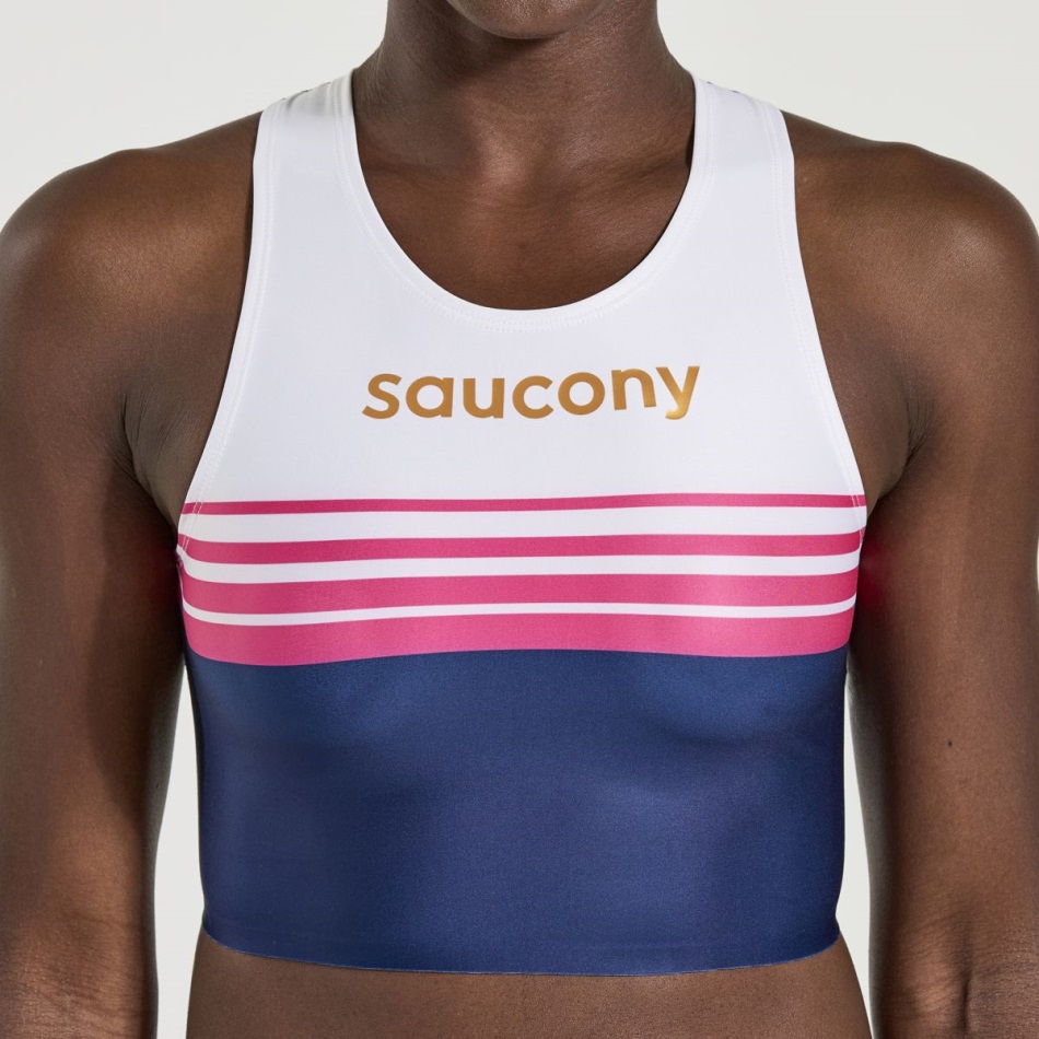 Elite Crop Top Sodalite Saucony