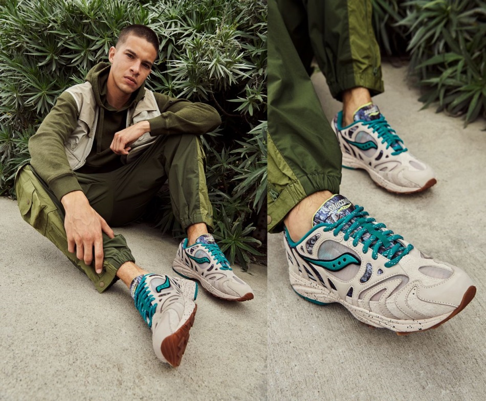 Grid Azura 2000 Camo Reflectorizant Creme-albastru-negru Saucony