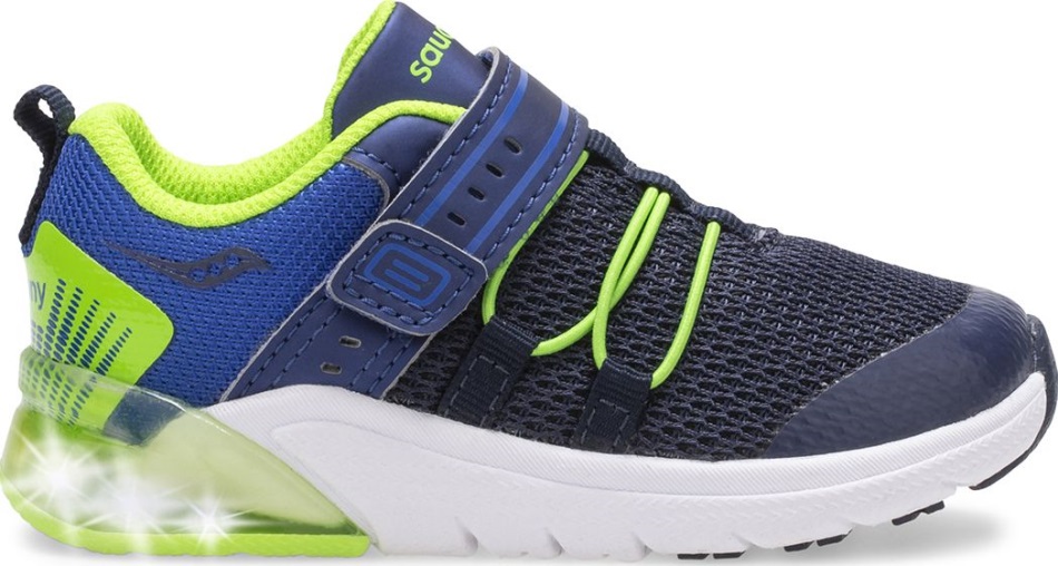 Bliț Pentru Copil Mic Glow 2.0 Jr. Adidași Bleumarin-verde Saucony