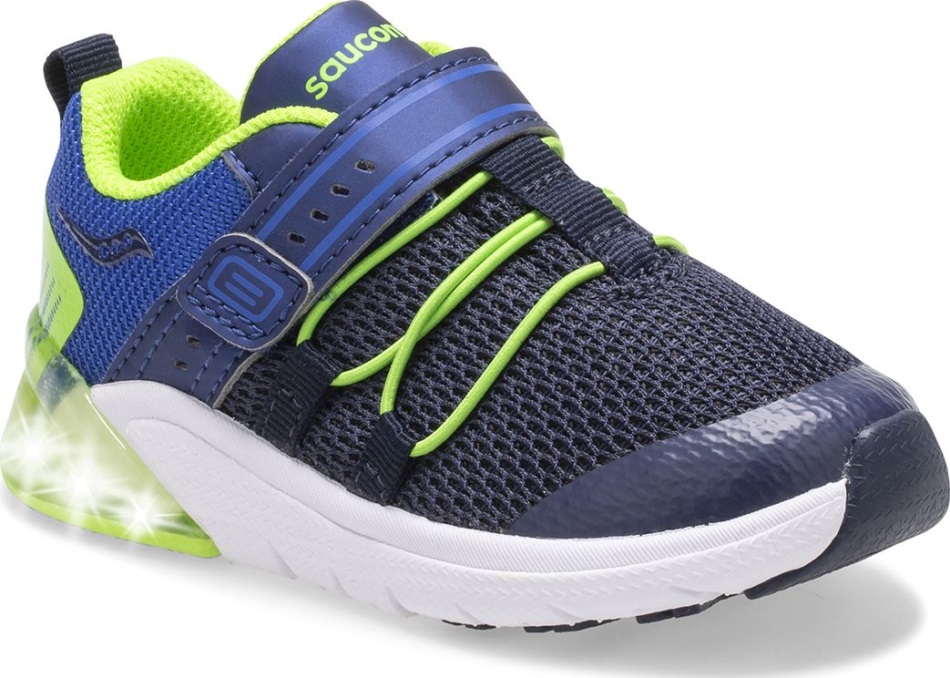 Bliț Pentru Copil Mic Glow 2.0 Jr. Adidași Bleumarin-verde Saucony