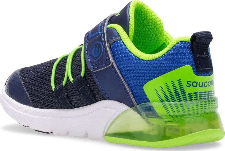 Bliț Pentru Copil Mic Glow 2.0 Jr. Adidași Bleumarin-verde Saucony