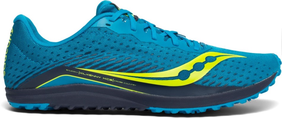 Saucony Kilkenny Xc8 Spike Pentru Bărbați, Albastru-citron