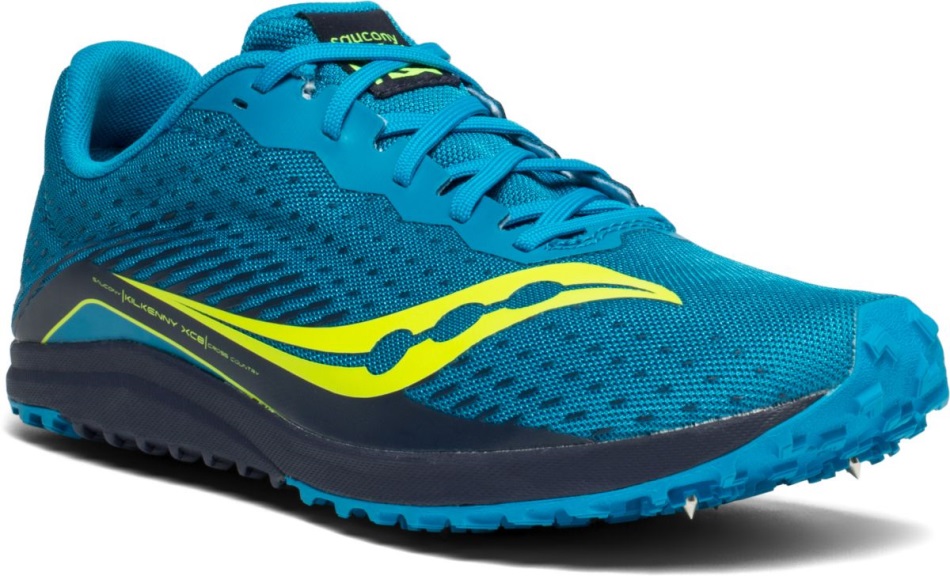 Saucony Kilkenny Xc8 Spike Pentru Bărbați, Albastru-citron