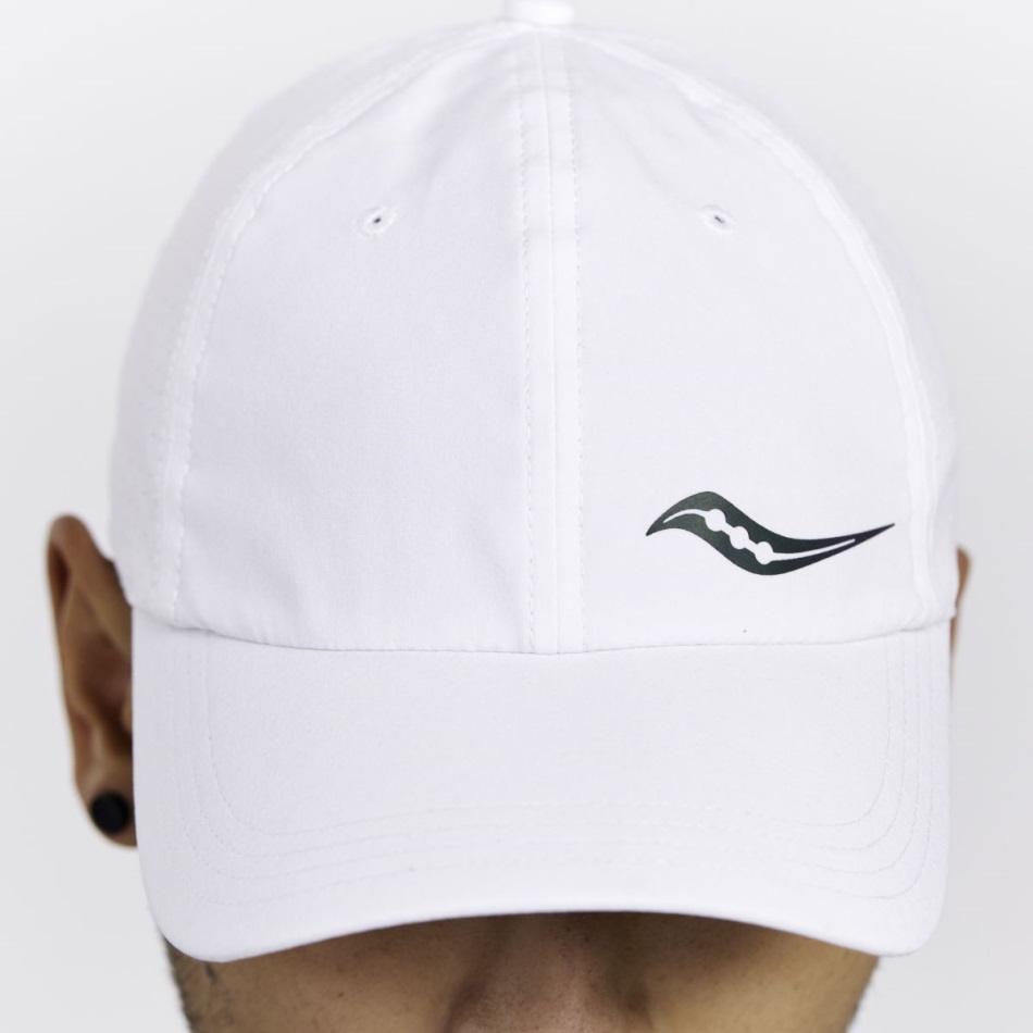 Outpace Petite Hat Saucony Alb