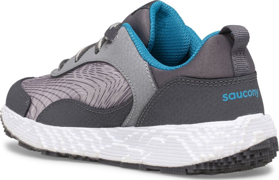 Adidași Saucony Big Kid Voxel 6000 Gri-albastru-auriu