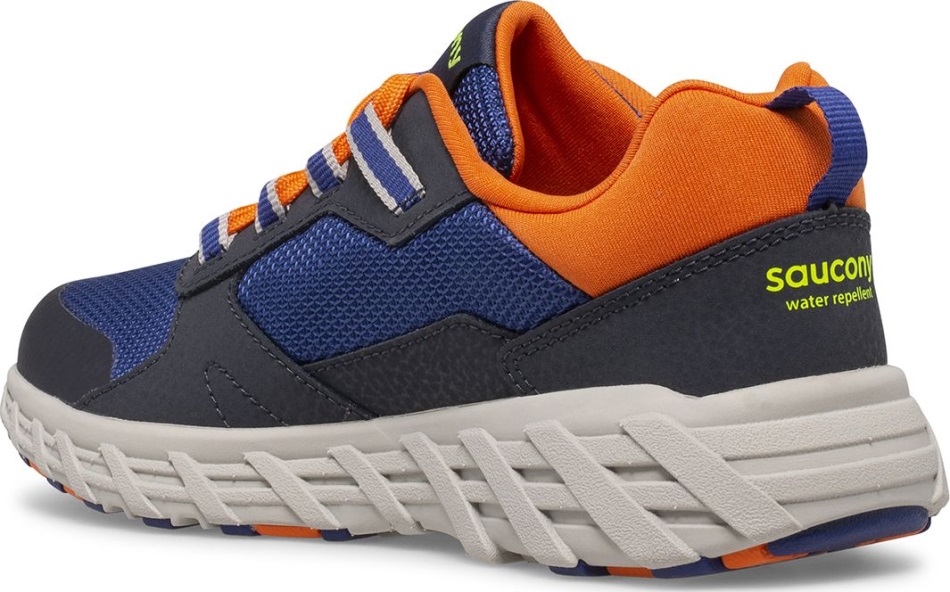 Adidași Saucony Big Kid Wind Shield 2.0 Bleumarin-gri-portocaliu