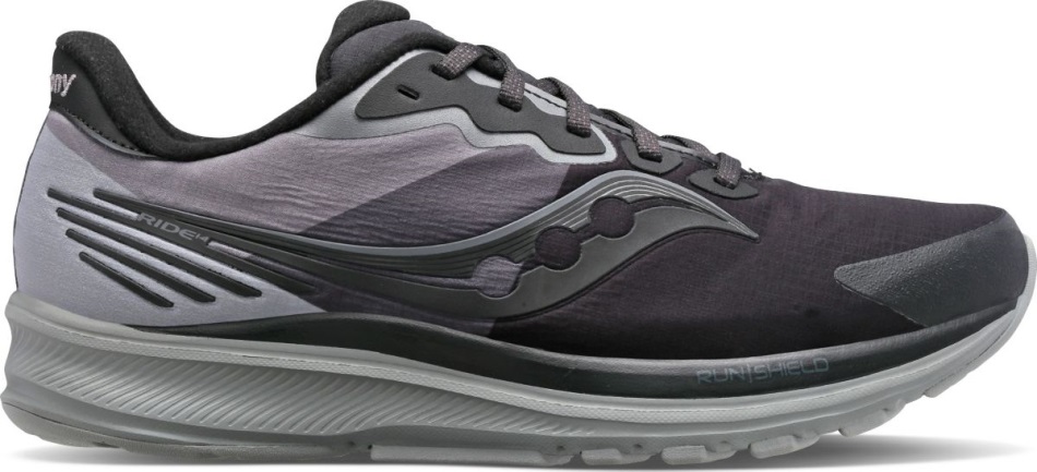 Saucony Black-gravel Women Ride 14 Runshield