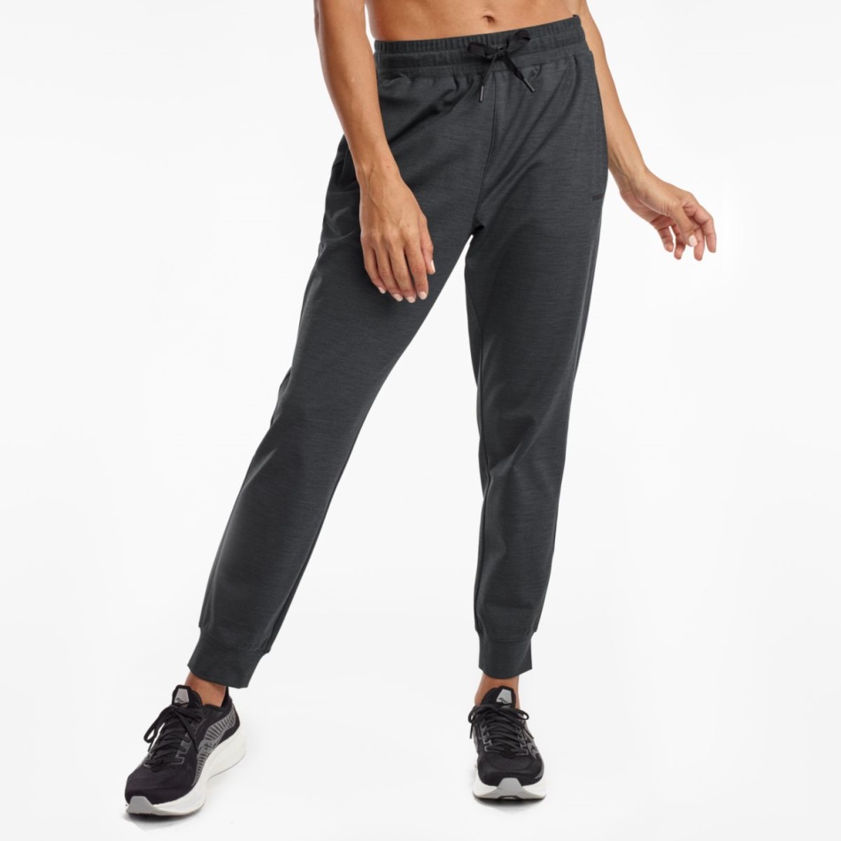 Pantaloni Jogger Saucony Negru Heather Solstice