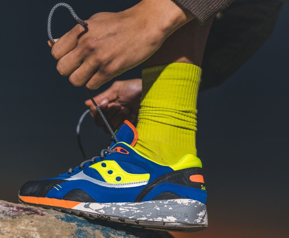 Saucony Blue-lime Shadow 6000 Trail