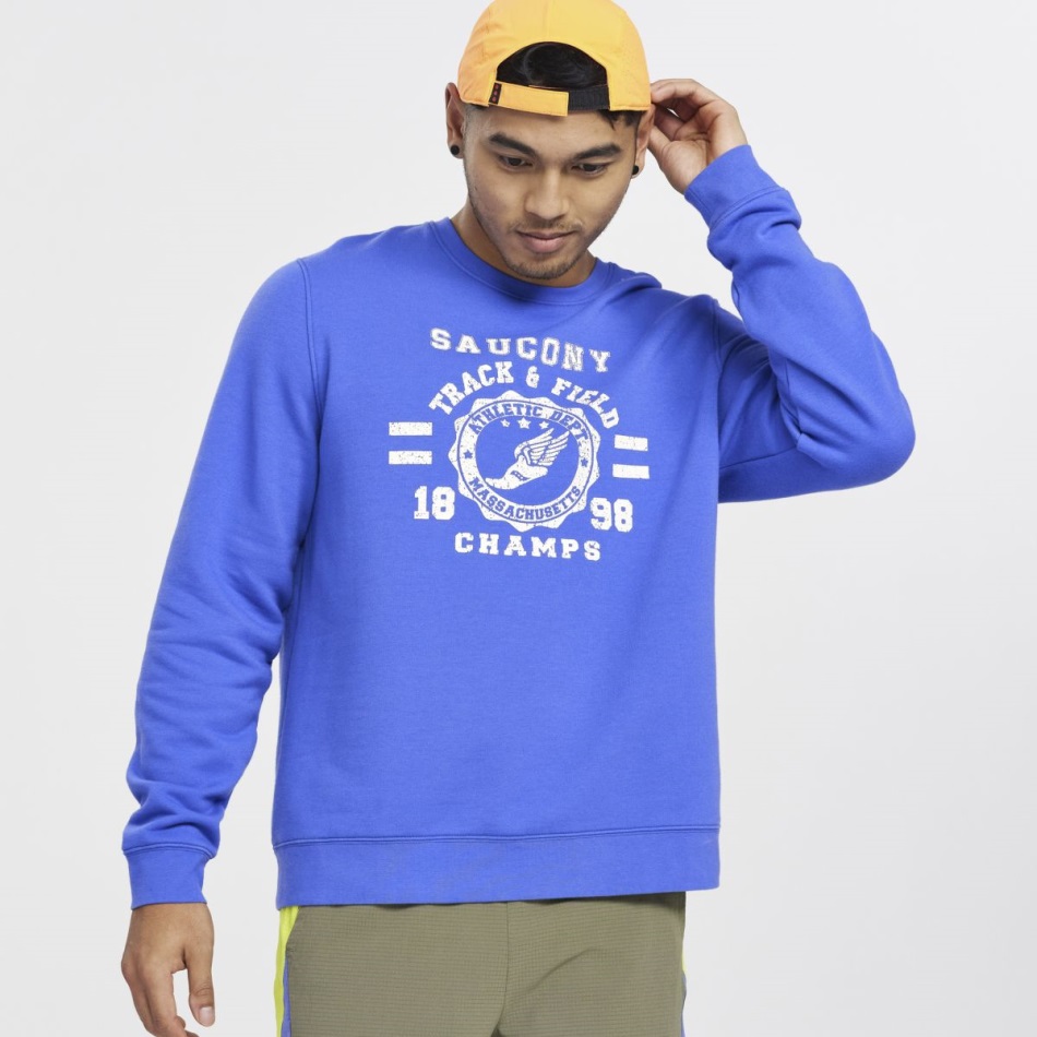 Saucony Blue Raz Rested Crewneck