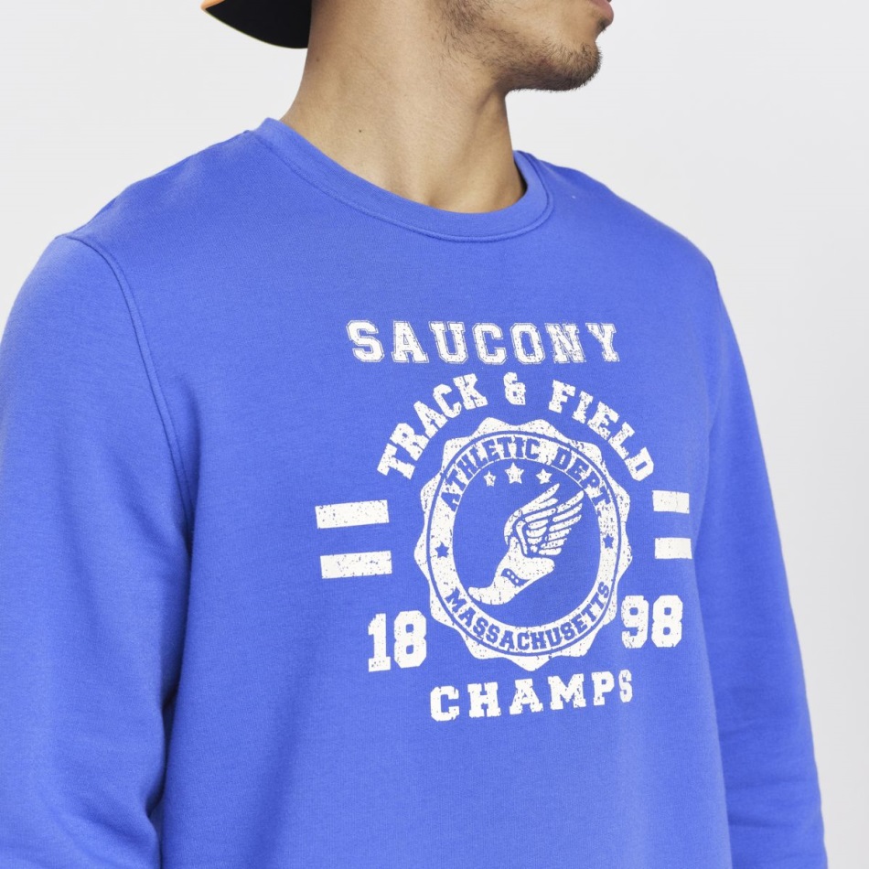 Saucony Blue Raz Rested Crewneck