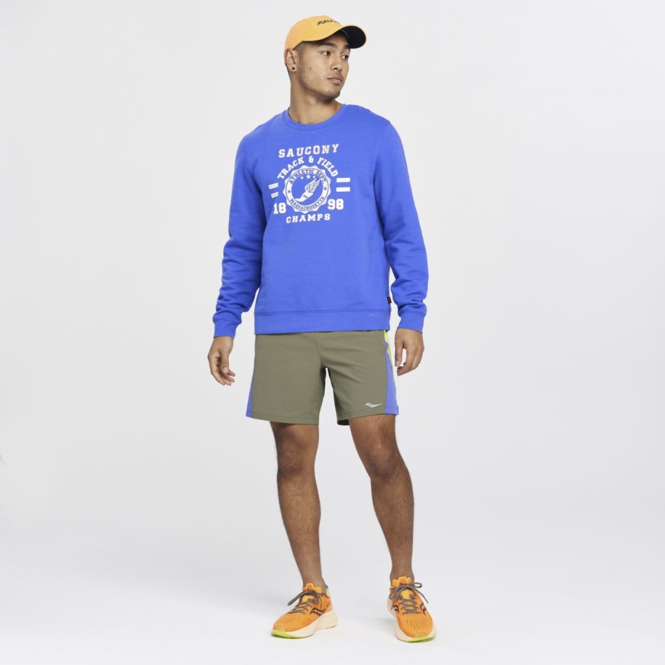 Saucony Blue Raz Rested Crewneck