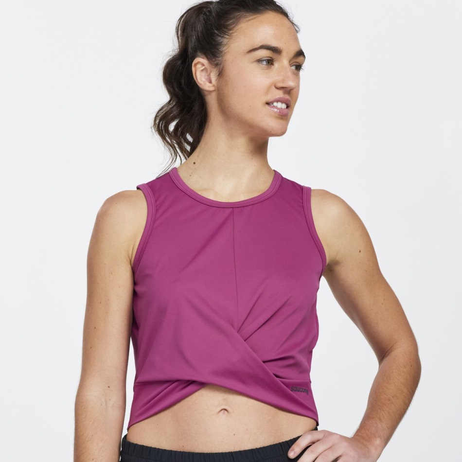 Saucony Dash Crop Top Dusk