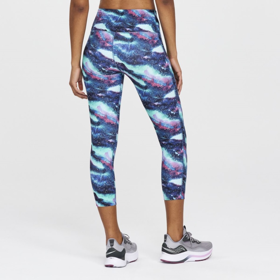 Saucony Dusk Galaxy Print Fortify Crop