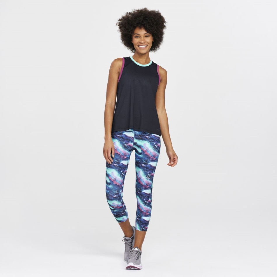 Saucony Dusk Galaxy Print Fortify Crop