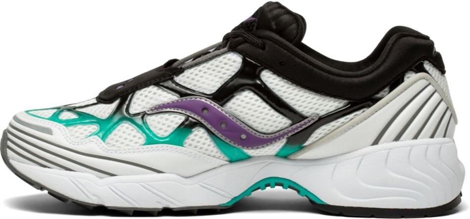 Saucony Grid Web în Golul Alb-teal-violet