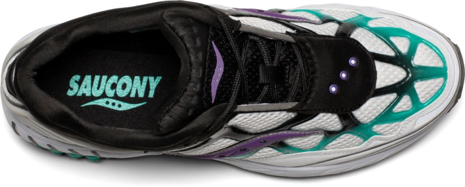 Saucony Grid Web în Golul Alb-teal-violet