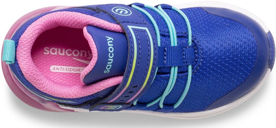 Saucony Bleumarin-roz Multi Fulger Pentru Copii Mici 2.0 Jr. Adidași