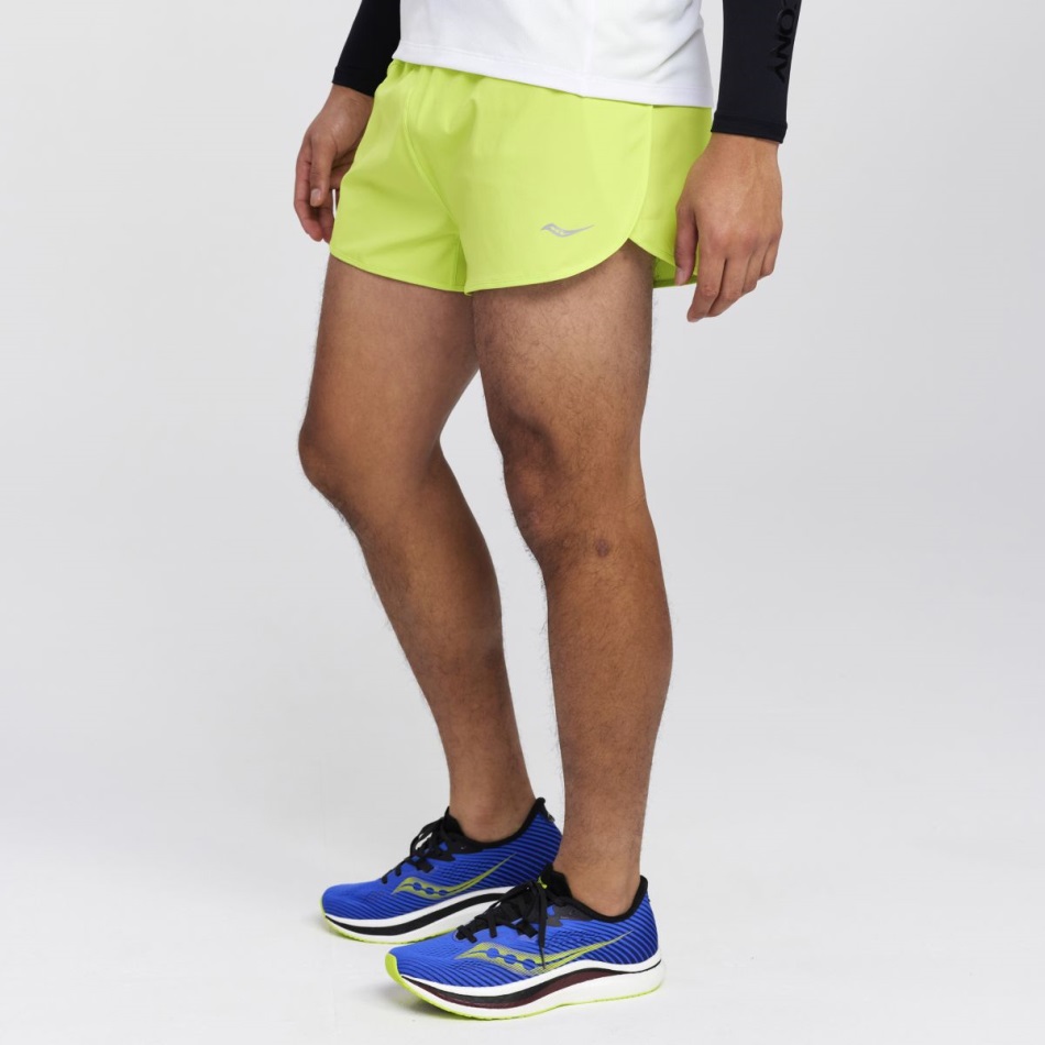 Saucony Outpace 2.5 Split Short Acid Lime