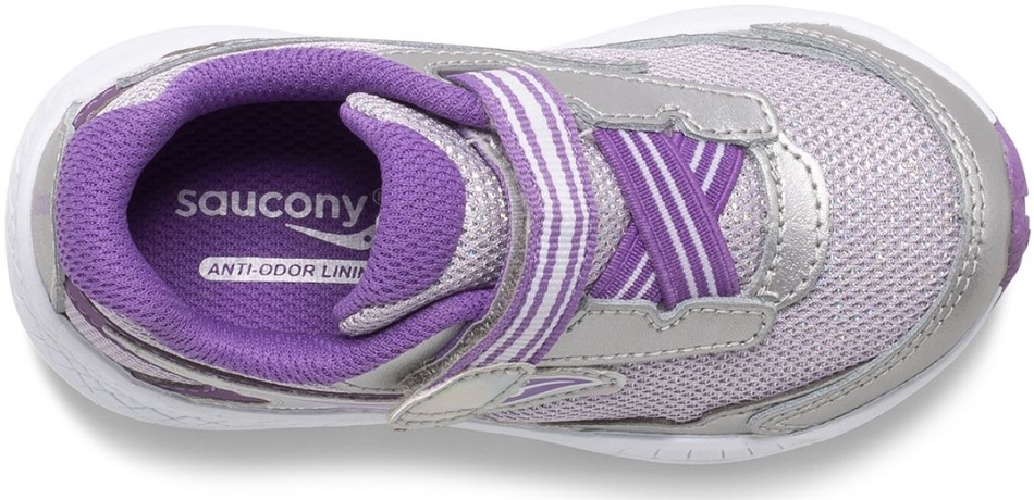 Saucony Silver-purple Kid's Ride 10 Jr. Adidași