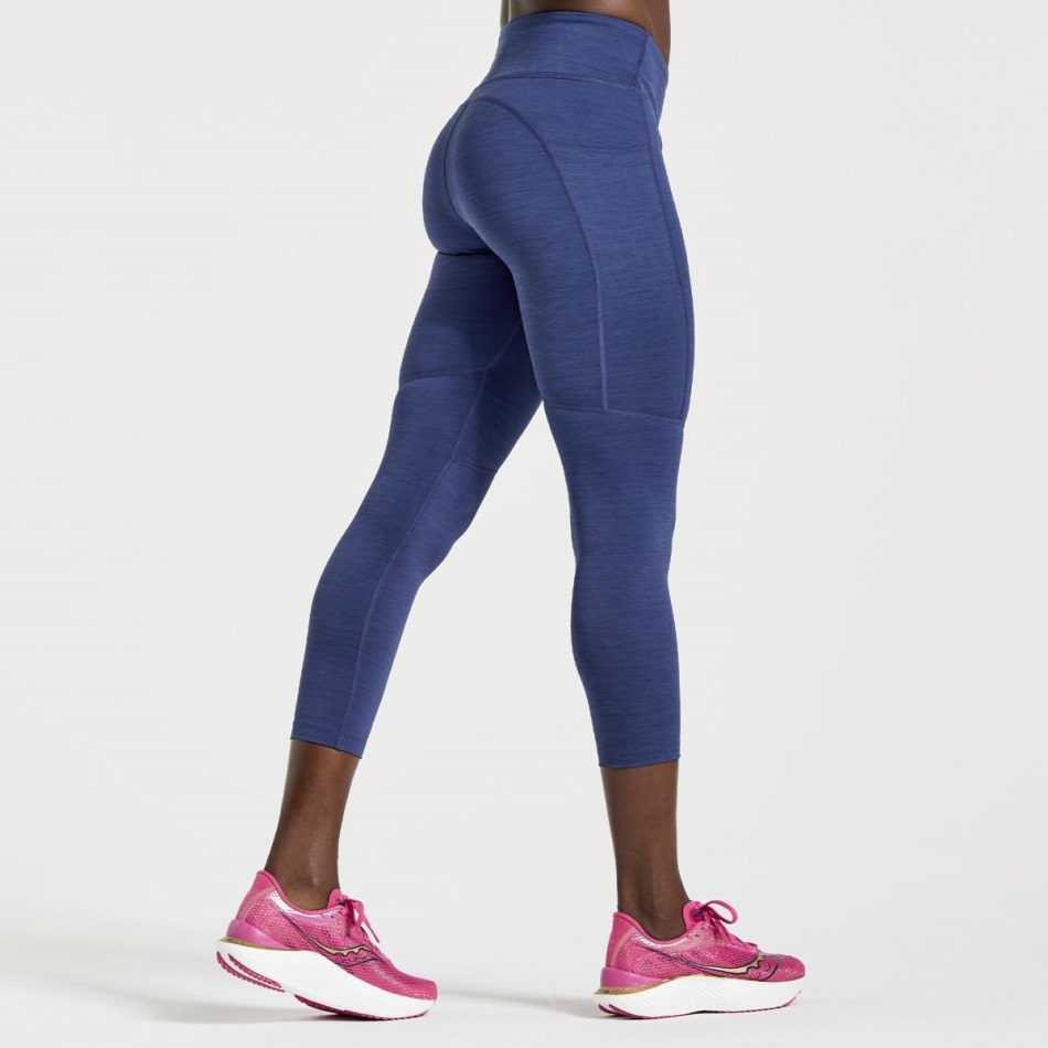 Saucony Sodalite Heather Femei Fortify Crop Tight