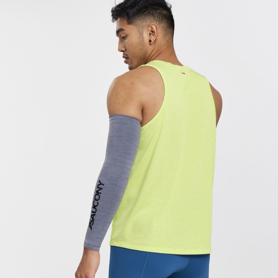 Saucony Cronometru Singlet Acid Lime Heather