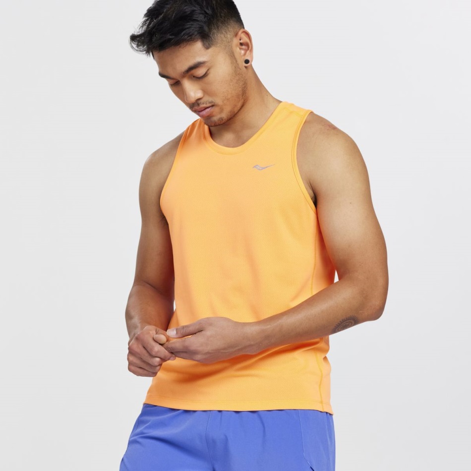 Saucony Cronometru Singlet Viziorange