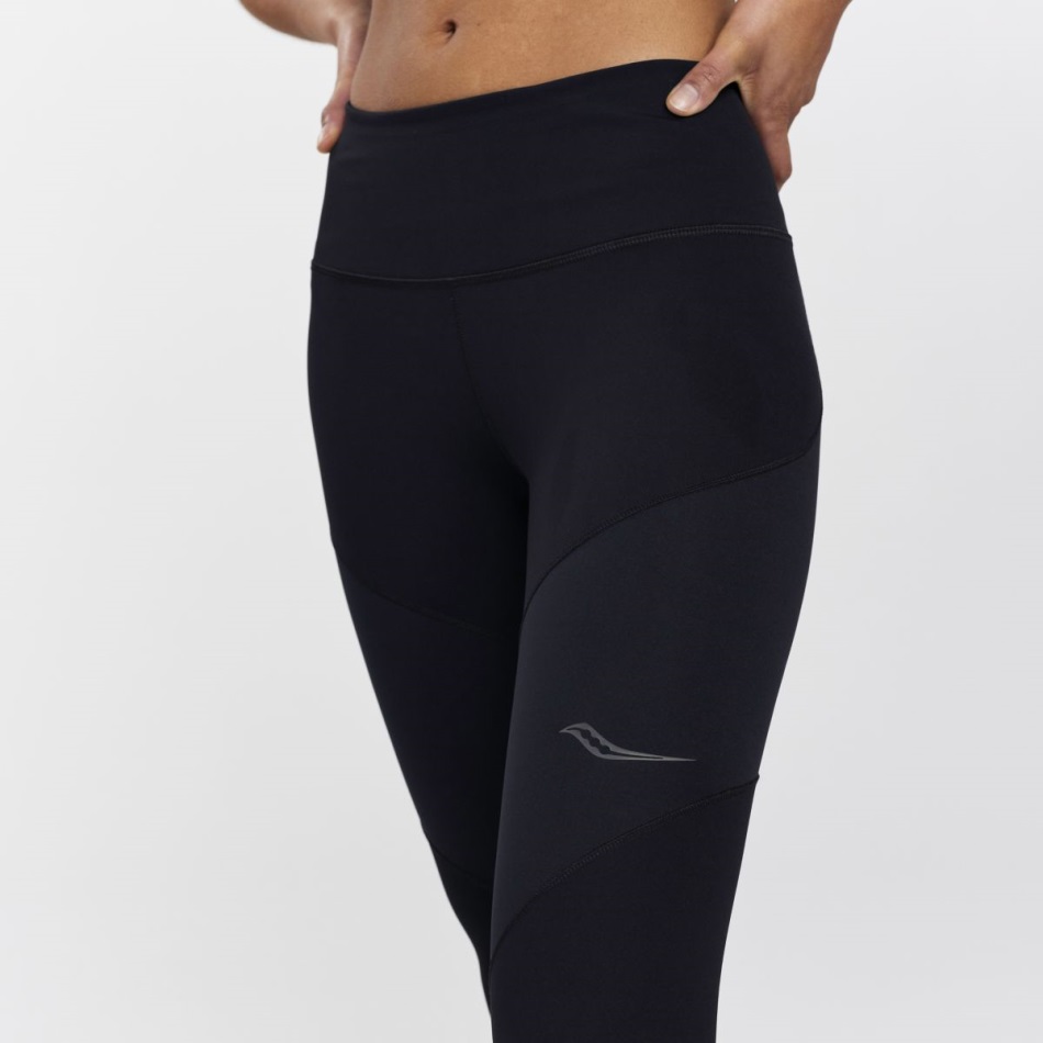 Saucony Crop Crop Crop Tight Negru