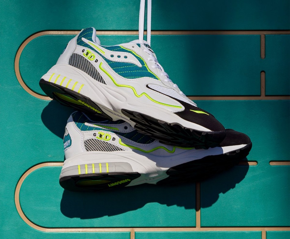 Saucony Alb-verde Grilă 3d Uragan