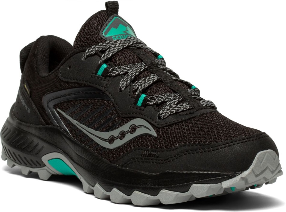 Saucony Women's Excursion Tr15 Gtx Wide Black-jade