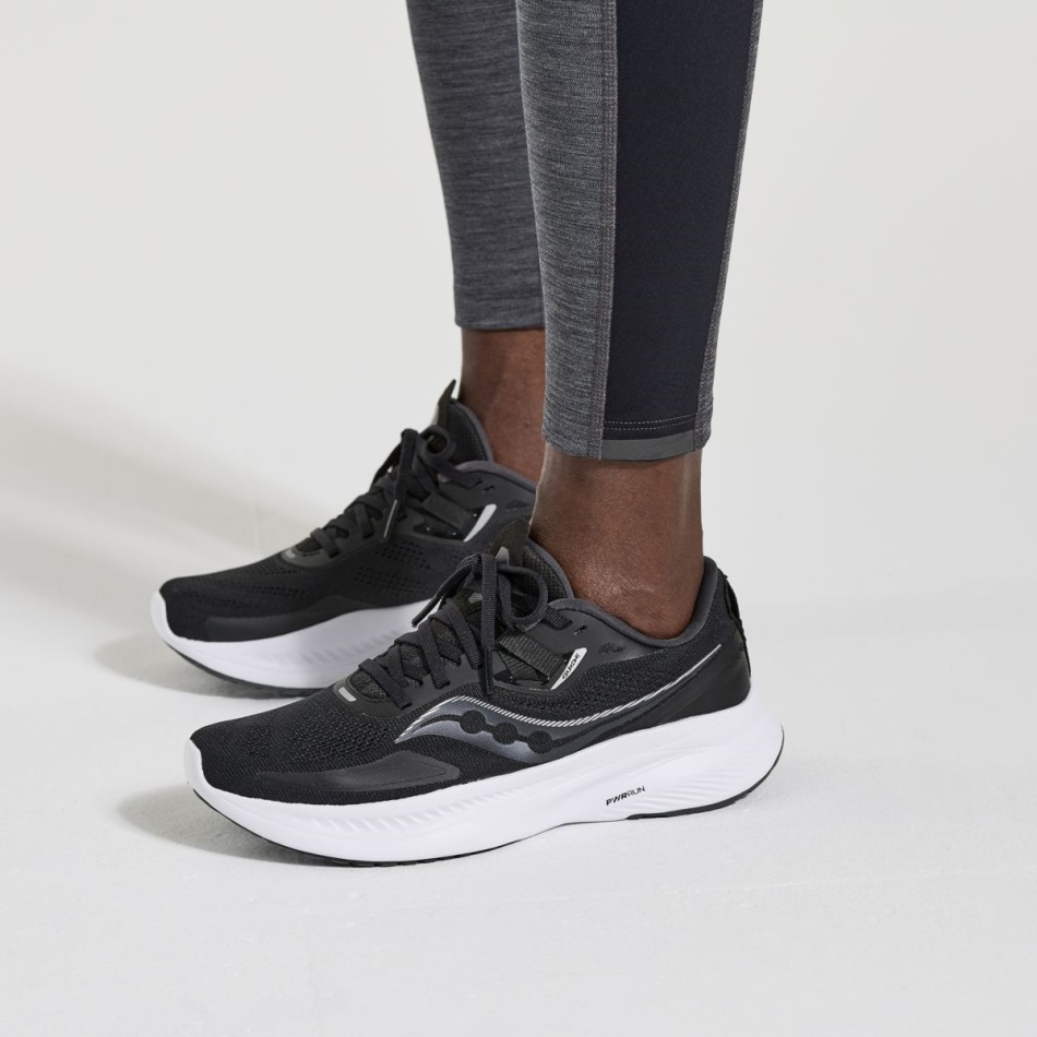 Saucony Femei Solstițiu Strâns Black Heather