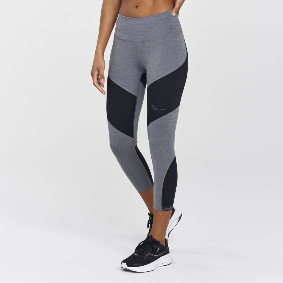 Crop Crop Tight Gri închis Heather Saucony