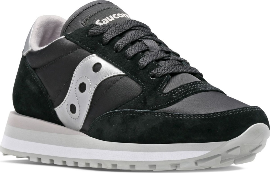 Saucony Triplu Negru-argintiu Pentru Femei De Jazz