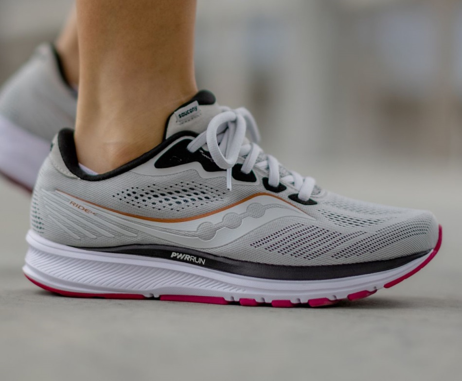 Women's Ride 14 Saucony Lat Fog-cherry